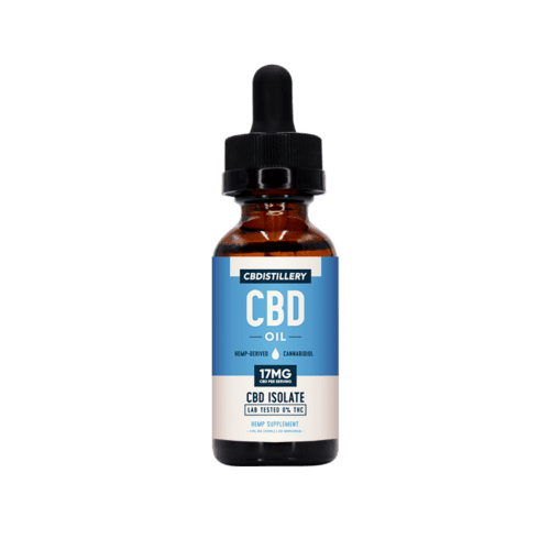 CBDistillery Pure 500mg CBD Oil Isolate THC-Free Tincture For Sale Discount