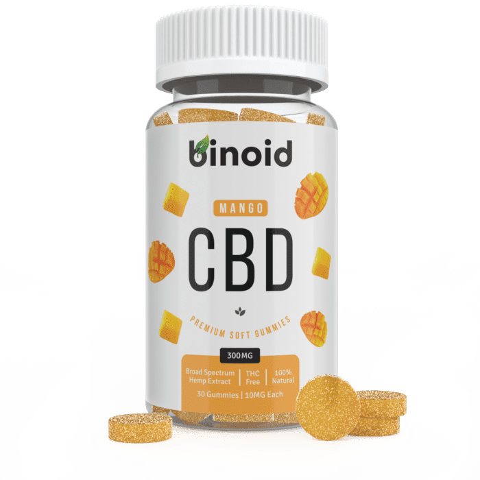 Binoid CBD Mango Fruit Gummies 300mg Hemp Organic buy online