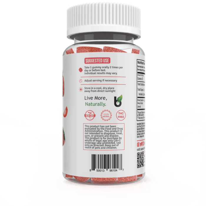 Binoid CBD Gummy Sour Strawberry 300mg Suggested Use