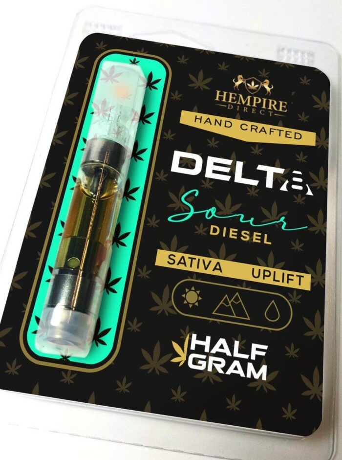 Delta 8 THC Vape Cartridge - Sour Diesel - Hempire Direct