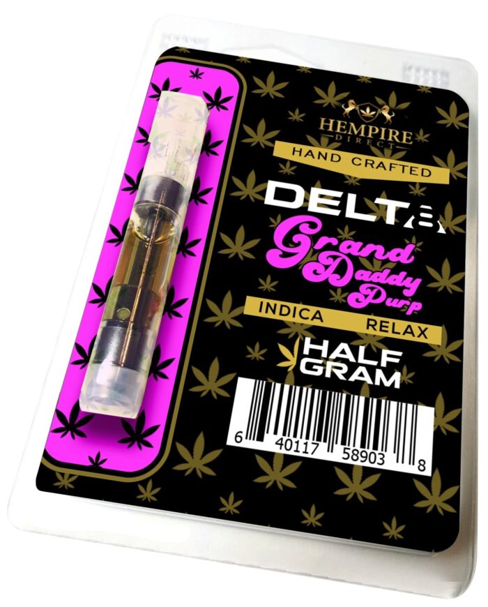 Delta 8 THC Vape Cartridge - Grand Daddy Purp - Hempire Direct