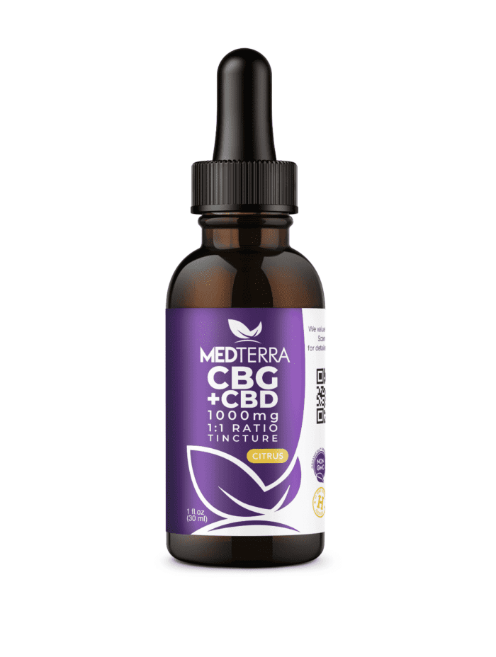 Medterra CBD + CBG Oil Tincture 1:1