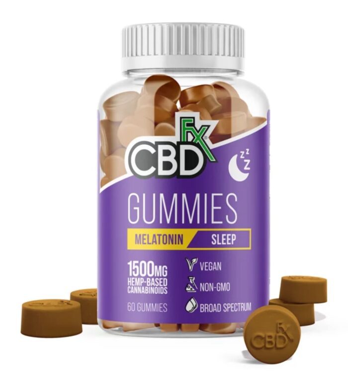 CBDfx CBD Gummies Melaton 1500mg for sale online discount Hemp Vegan