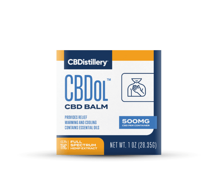 CBDistillery Topical CBDol CBD Salve 500mg Box for pain inflammation