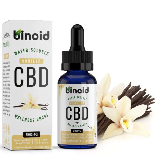 Water-Soluble CBD Oil Drops Vanilla Binoid 500mg