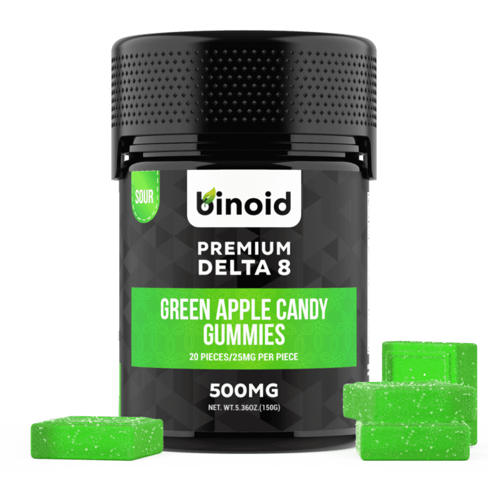 Delta 8 THC Gummies 500mg Green Apple Candy Buy Online Best Price For Sale