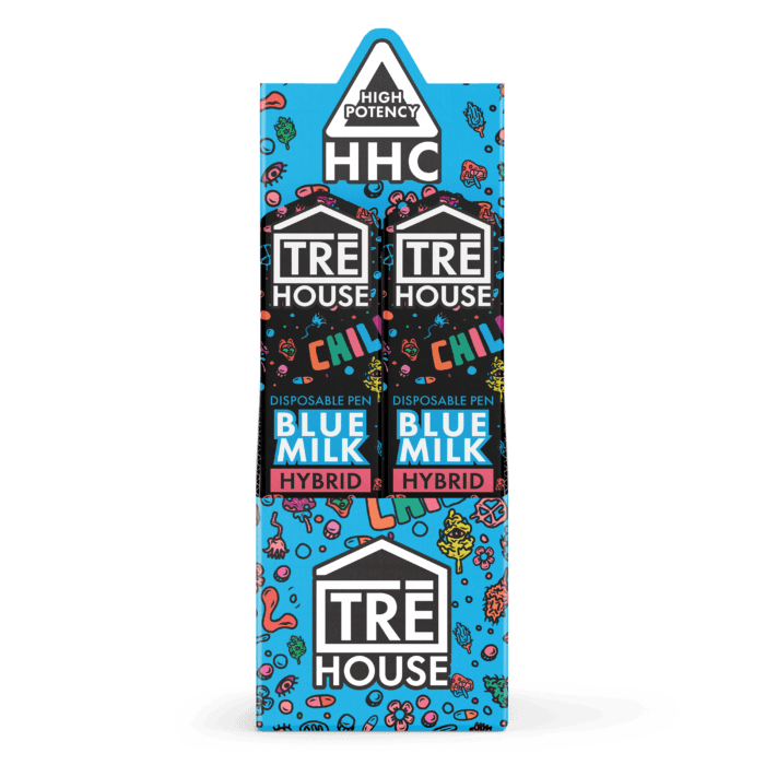 HHC Disposable 2 Gram Trehouse Blue Milk Hybrid Buy Online Two Pack Best Price strongest lowest