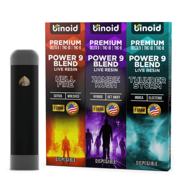 Live Resin Power 9 Blend 3 Pack Disposable Delta 9 THCB THC-JD Indica Buy online where to best place near me 1 gram how to