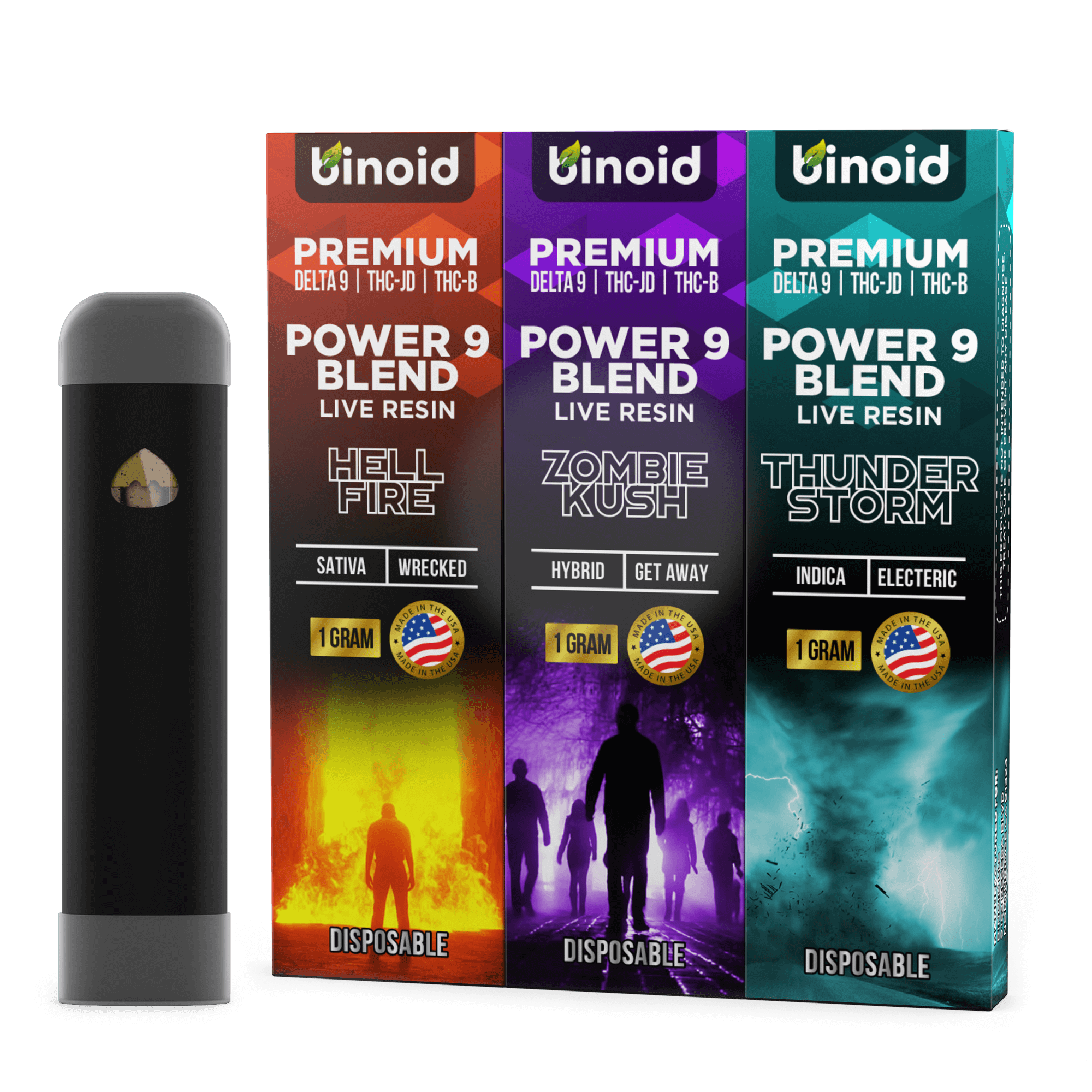 Live Resin Power 9 Blend 3 Pack Disposable Delta 9 THCB THC-JD Indica Buy online where to best place near me 1 gram how to