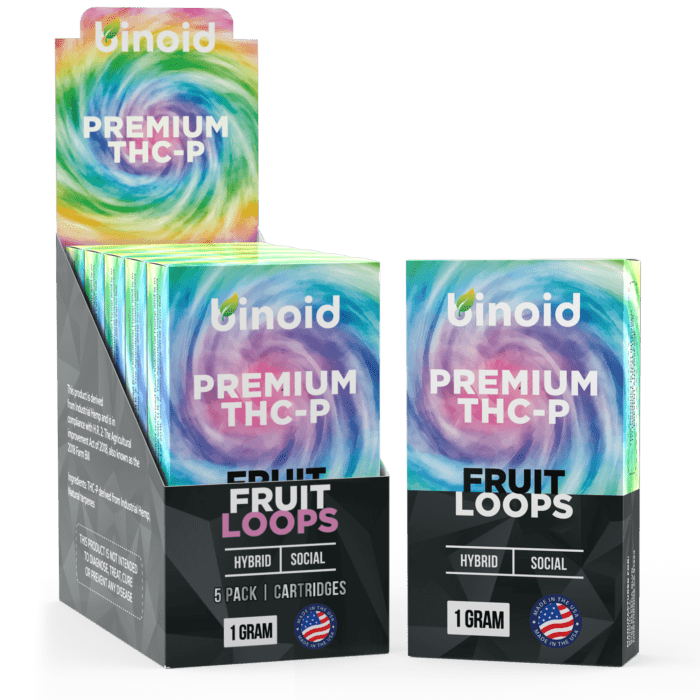THCP Vape Cart Box Wholesale Distribution 5Pack Best Brand Popular Top Selling Fruit Loops