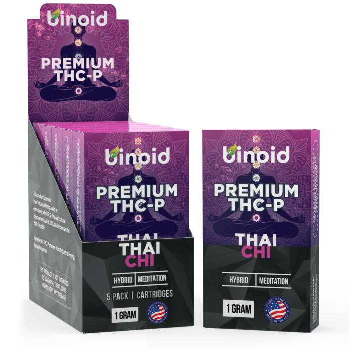 THCP Vape Cartridge Wholesale Distro Box 5Pack Strongest Legal Thai Chi Hybrid