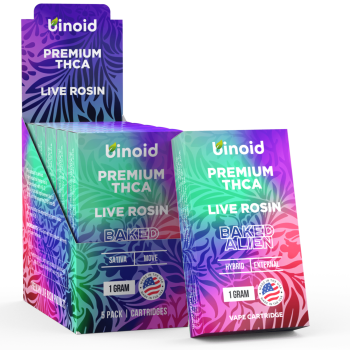 THCA Vape Cartridge Baked Alien - Live Rosin - Image 2