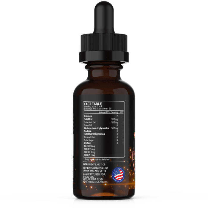 Knockout Blend Tincture Nutritional Facts Table Ingredients Strength