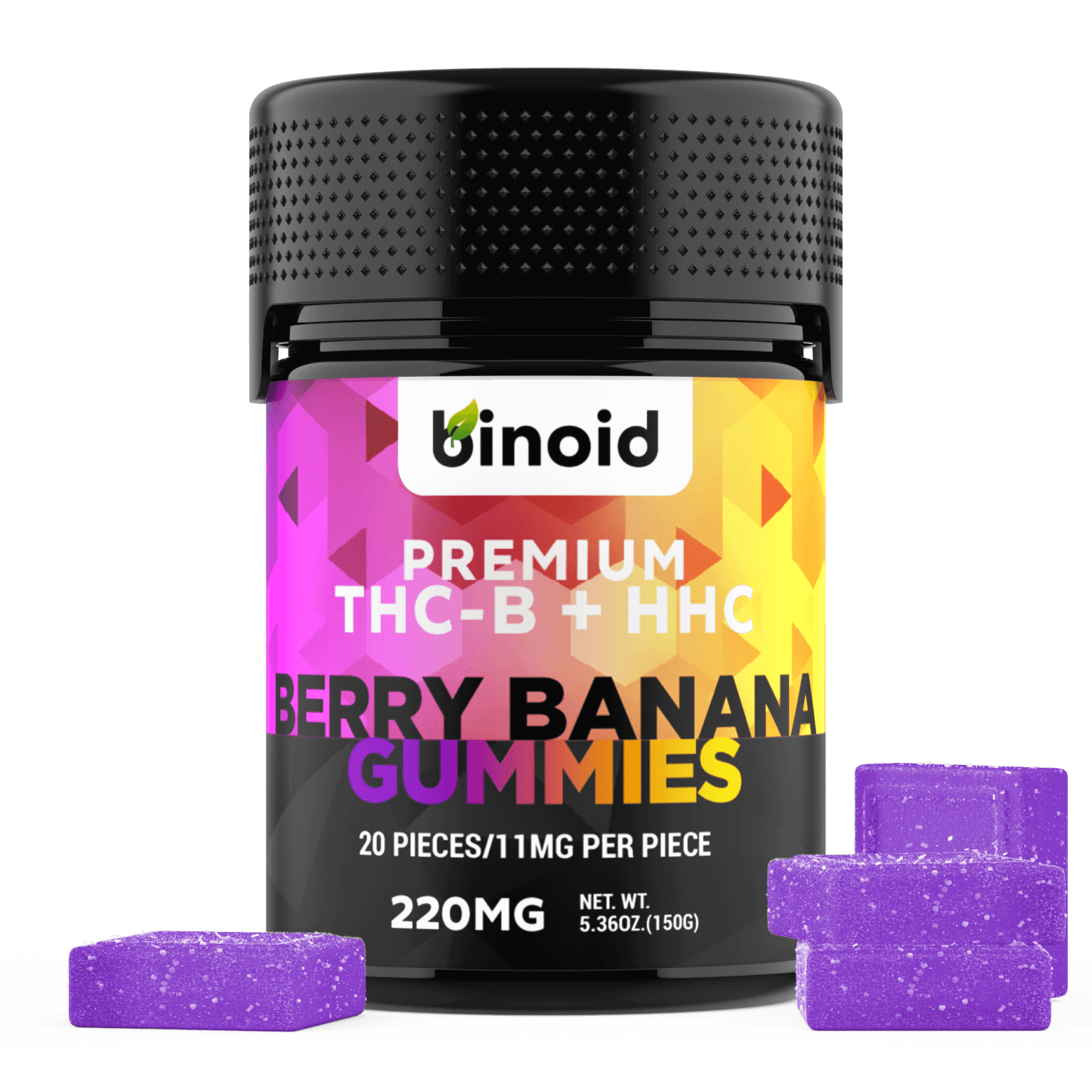 THCB + HHC Gummies For Sale Berry Banana