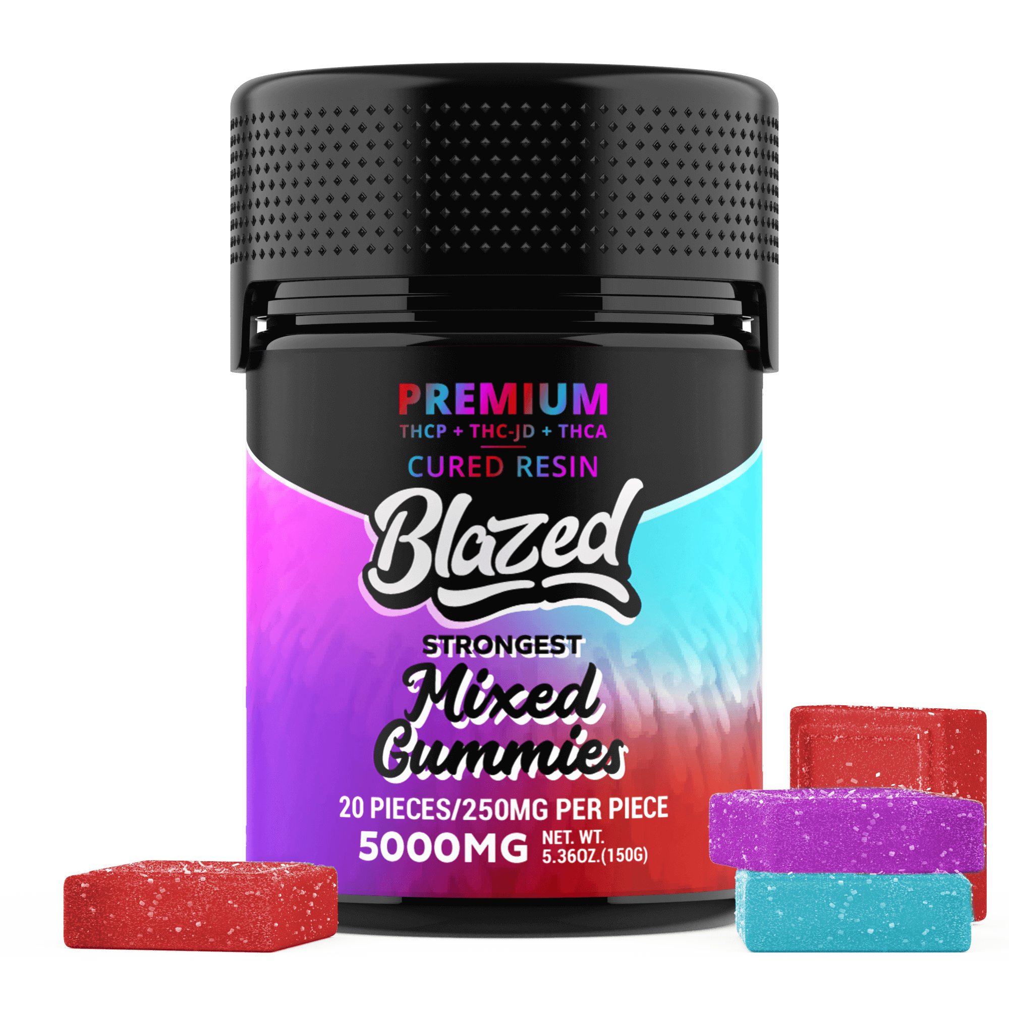 THCA + Delta 9P 5000MG Gummies - Blazed