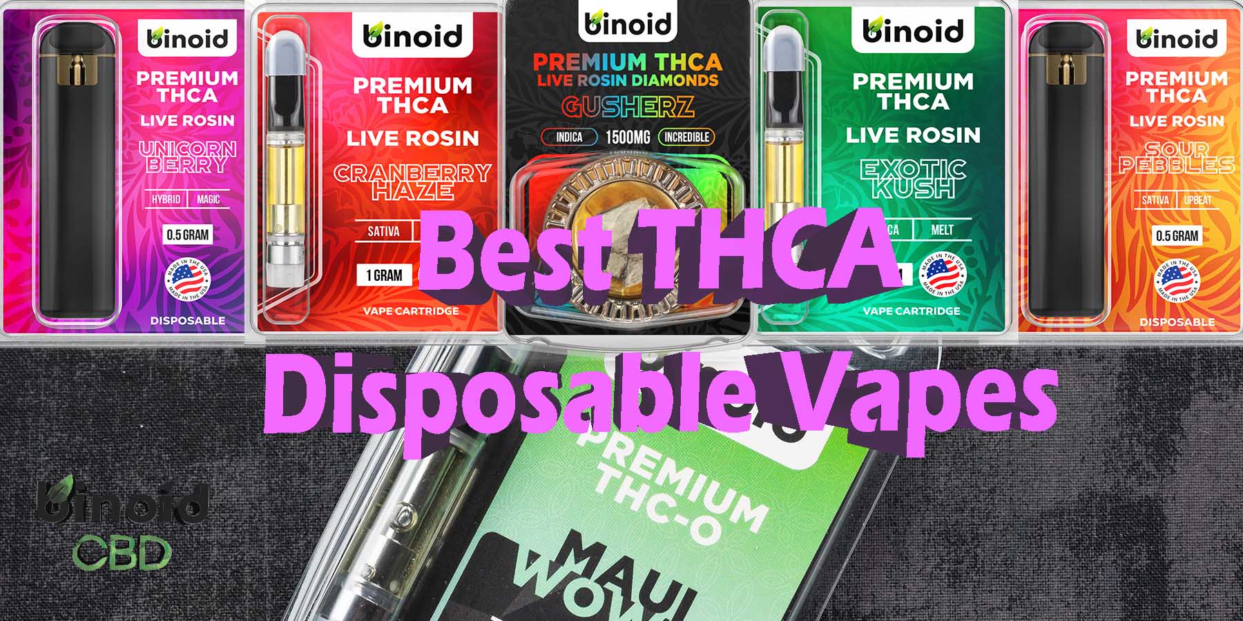 Best THCA Disposable Vapes 1gram 2gram Buy Online Best Brand Strongest Get Near Me Where To Get Binoid