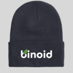 Blue and White Beanie - Binoid