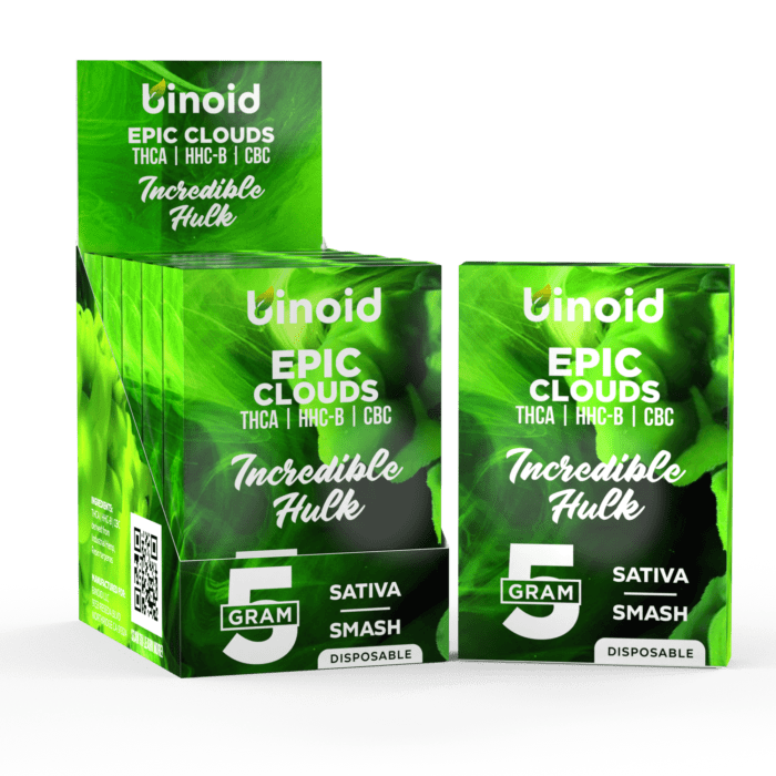 Binoid Epic Clouds Incredible Hulk THCA 5 gram disposable buy