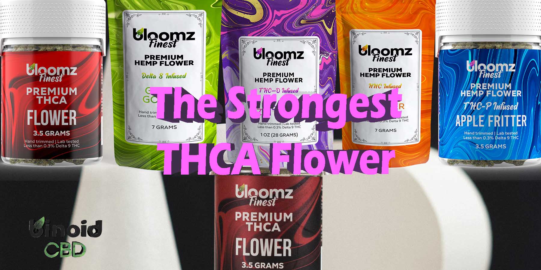 The Strongest THCA Flower PreRolls Best Brand Legal Quality Hemp For Sale Binoid