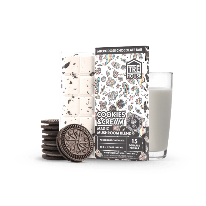 Trehouse Chococlate Mushroom Cookies Cream House Chocolate Strongest For Sale Lowest Price Coupon Discount