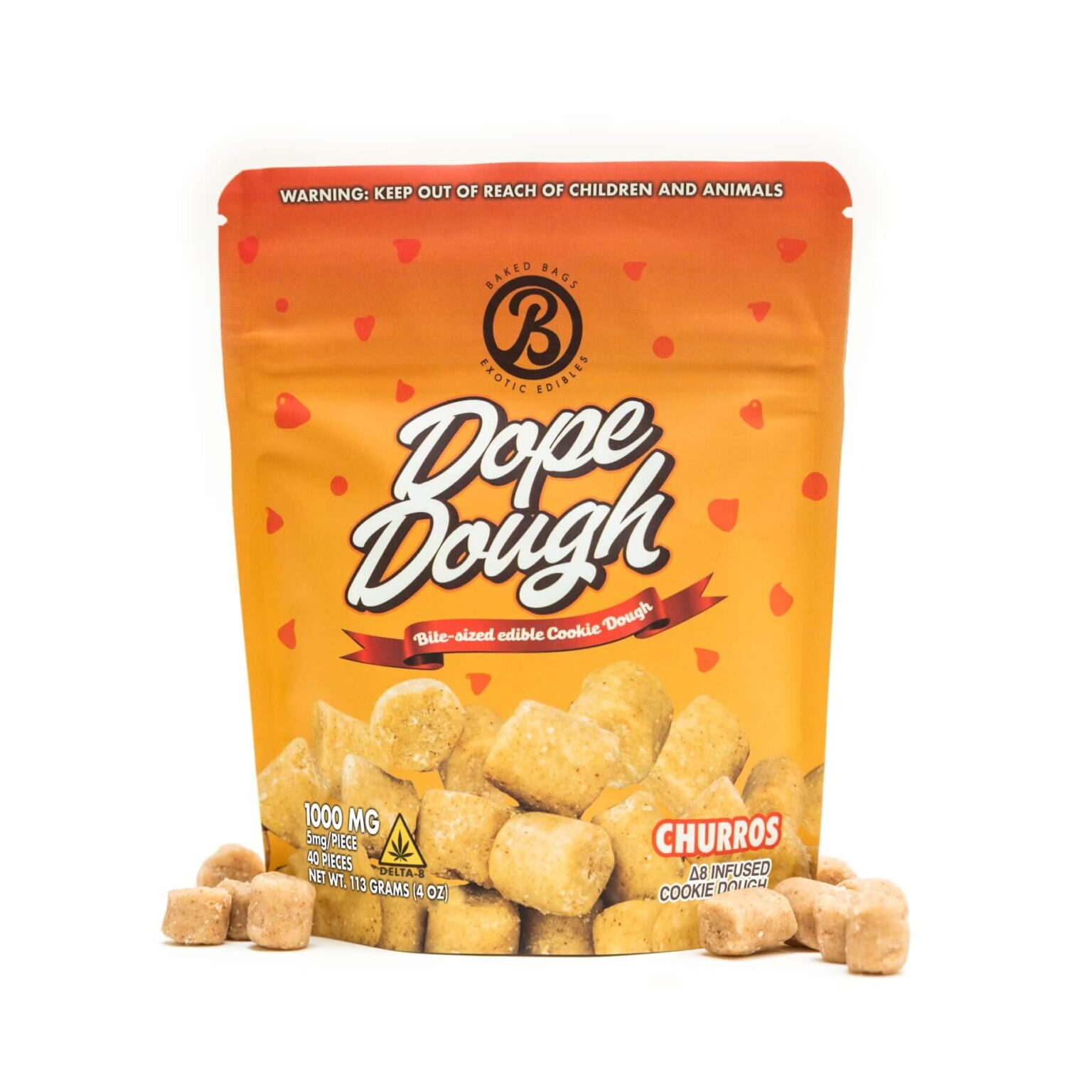 Delta 8 Cookie Dough Edibles For Sale 1000MG Dope Dough Baked Bags
