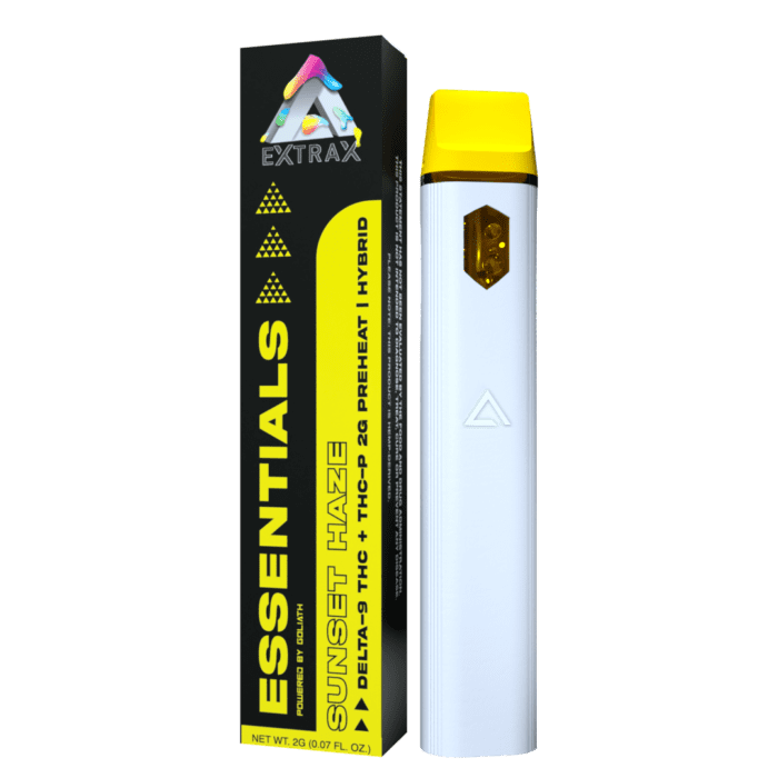 EXTRAX ESSENTIALS SUNSET HAZE HowToGetNearMe BestPlace LowestPrice Coupon Discount For Smoking Best High Smoke Shop Online Near Me StrongestBrand BestBrand Where To Buy THC THCA D8 D9 Hemp Binoid