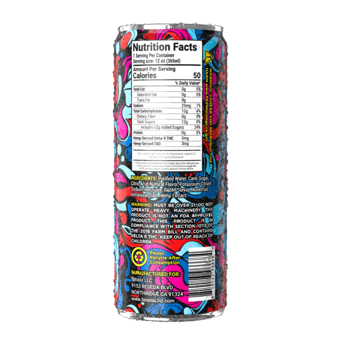 THC Seltzer - Good Vibes Cannabis Drink (4 Pack)