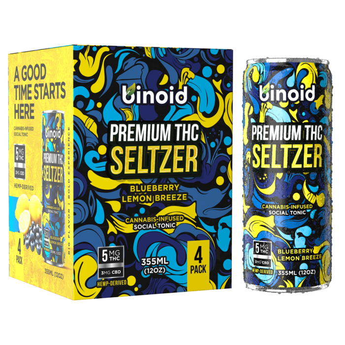 THC Seltzer - Good Vibes Cannabis Drink (4 Pack)