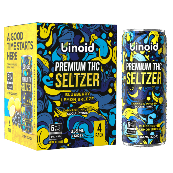 THC Seltzer - Good Vibes Cannabis Drink (4 Pack)