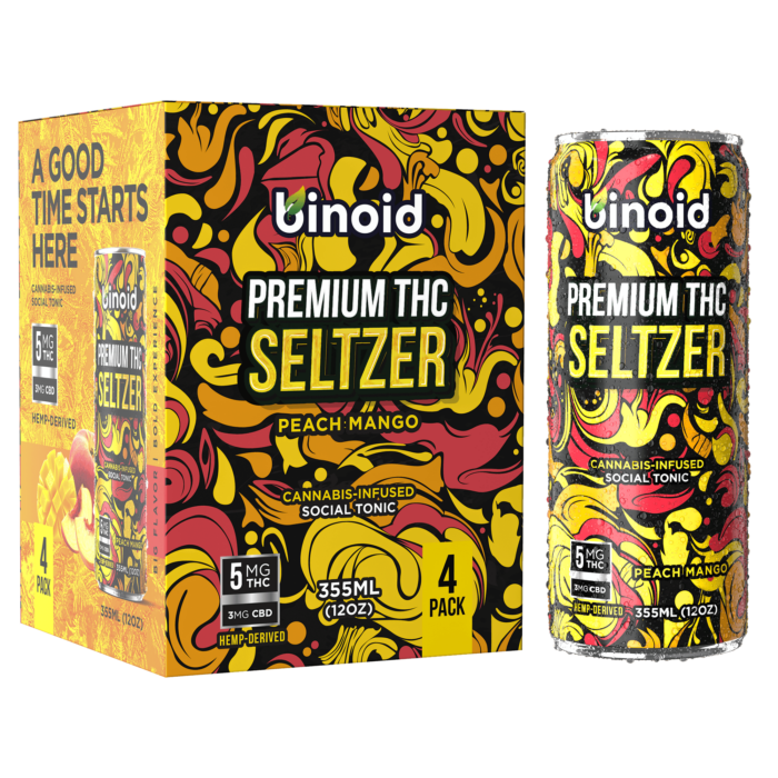 THC Seltzer - Good Vibes Cannabis Drink (4 Pack)