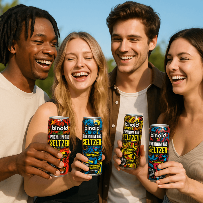 THC Seltzer - Good Vibes Cannabis Drink (4 Pack)