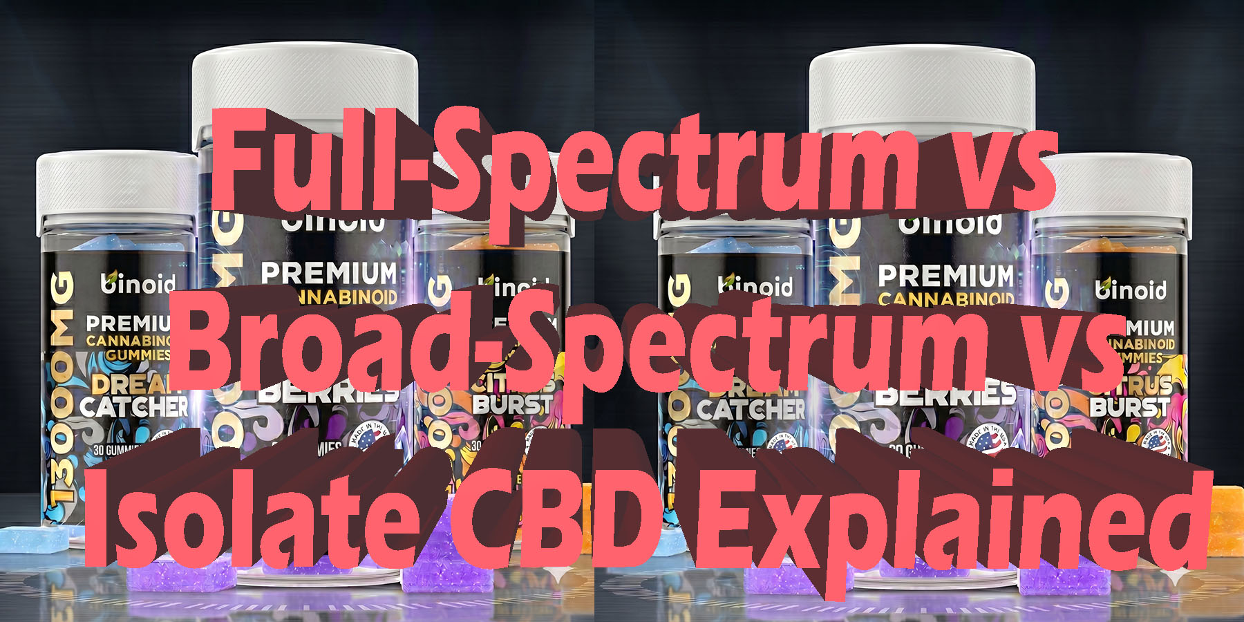 Full Spectrum vs Broad Spectrum vs Isolate CBD Explained